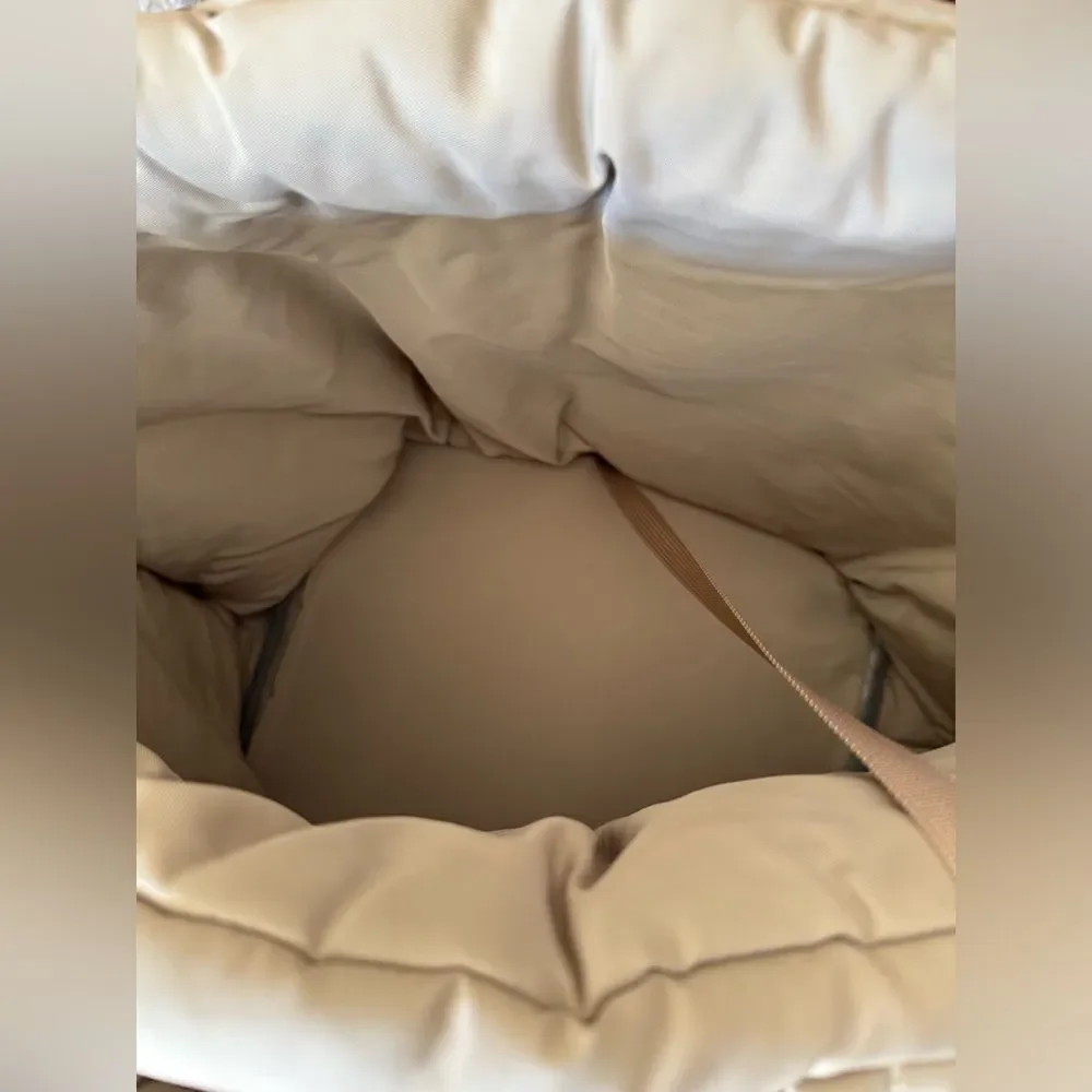 Anthropologie Cream Dog Carrier